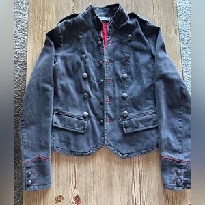Mango - denim military jacket
